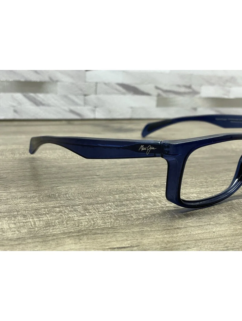 Rare Maui Jim Puhi MJ785-08A Translucent Blue Sunglasses 59[]17-135 *FRAMES ONLY